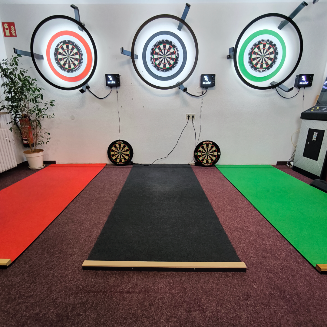 Steeldart Bodenschutzmatte im Setup